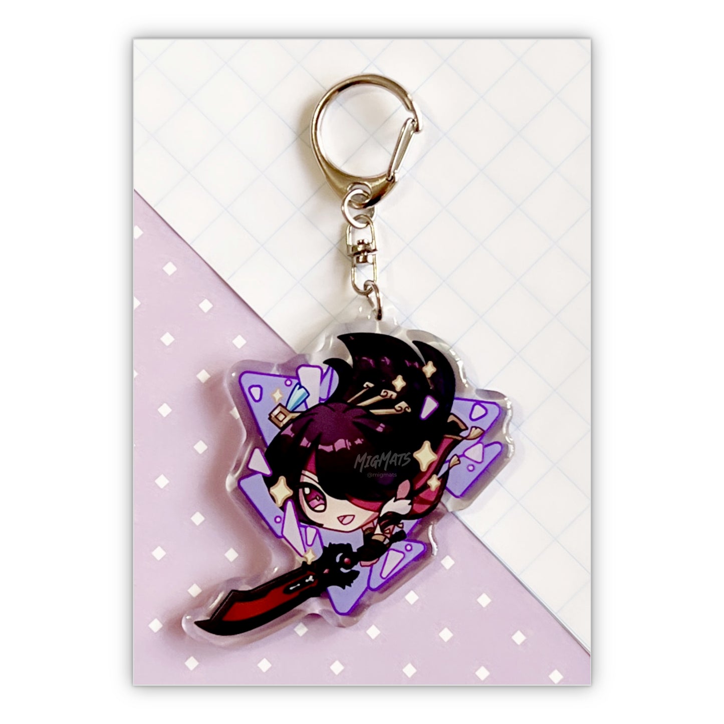 Beidou Plunge Attack 3" Acrylic Charm