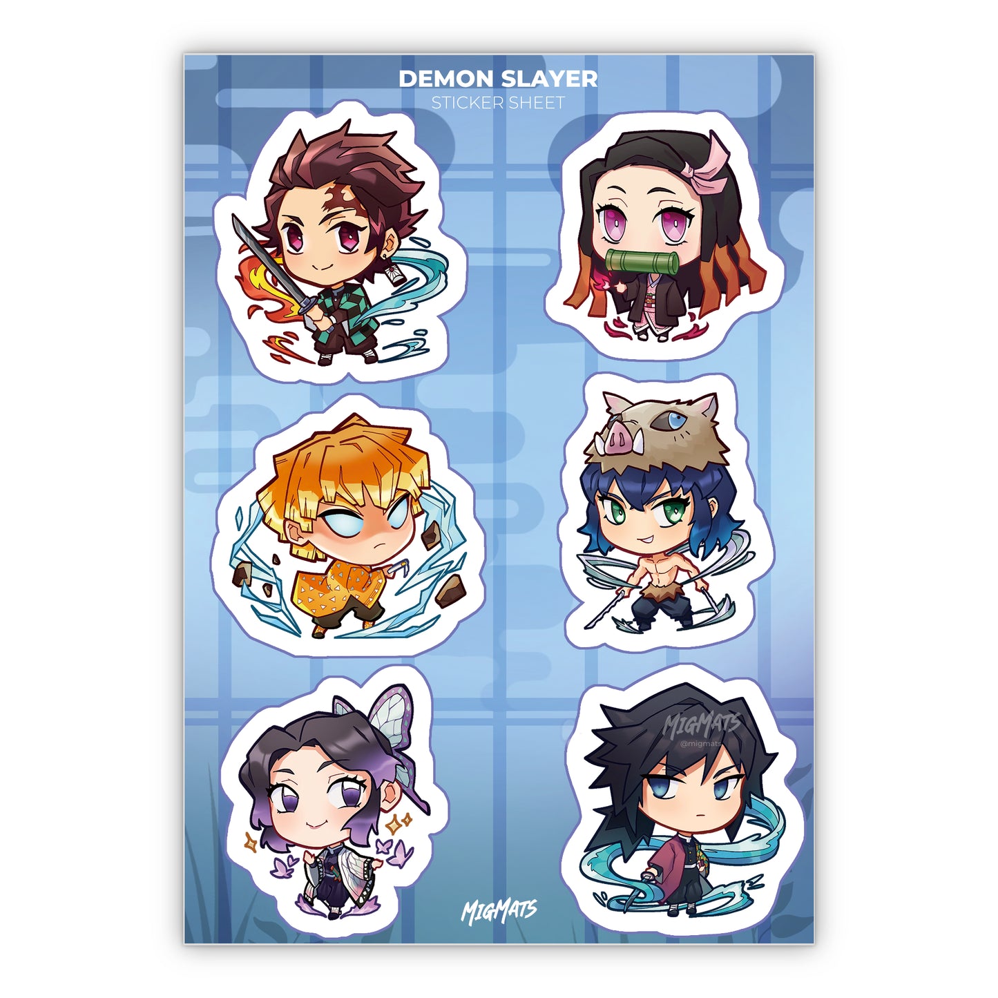 Demon Slayer Sticker Sheet
