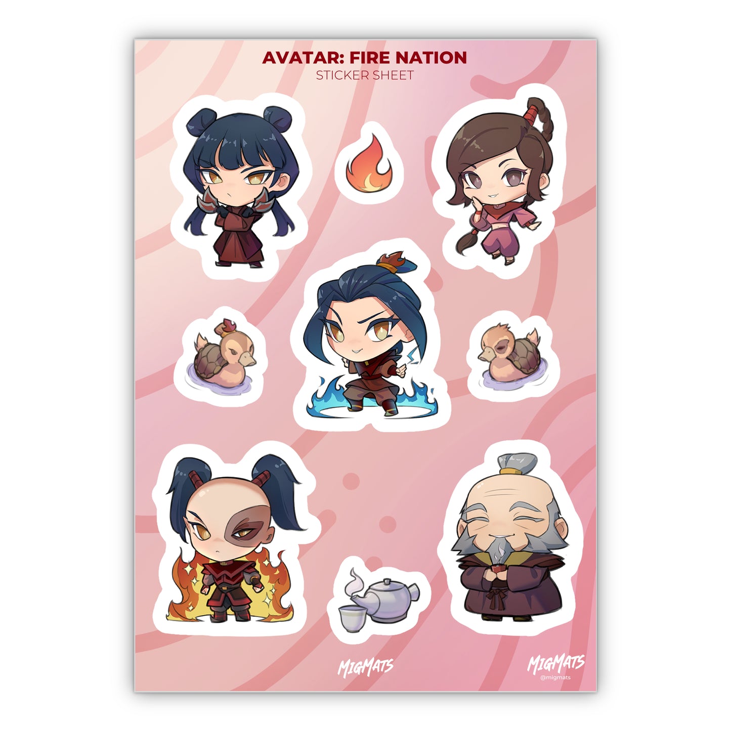 Fire Nation Sticker Sheet