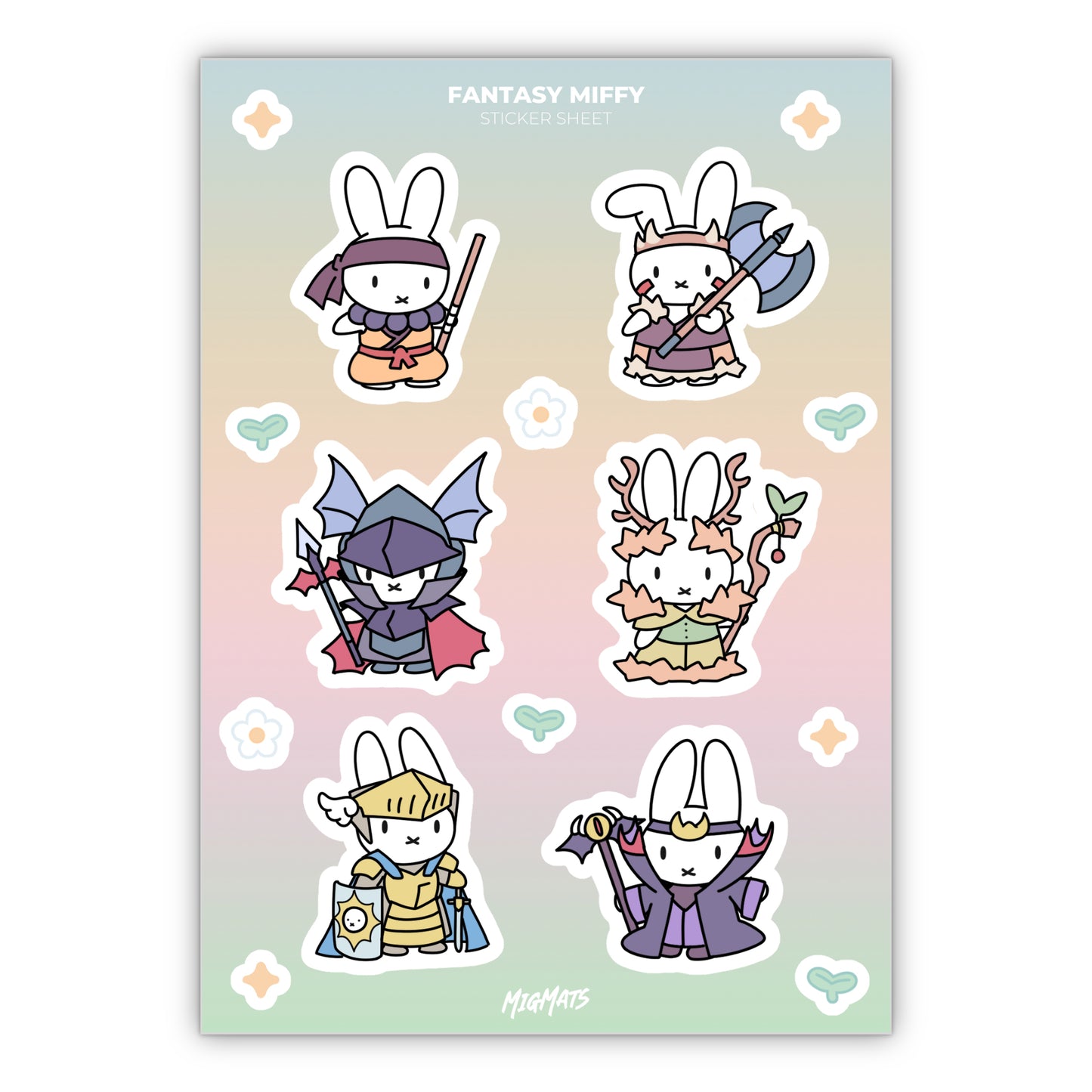 Fantasy Miffy Sticker Sheets