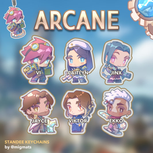 Arcane Season 2 Standee Keychains (PRE-ORDER)
