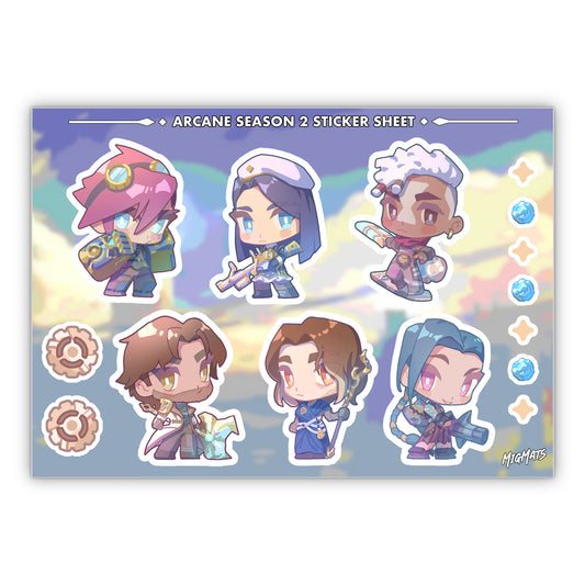 Arcane Season 2 Sticker Sheet