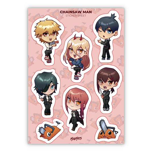 Chainsaw Man Sticker Sheet