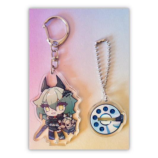 Caesar King Standee Keychain