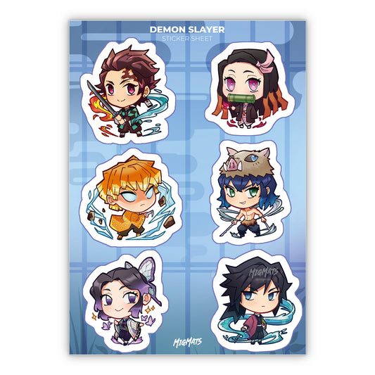 Demon Slayer Sticker Sheet