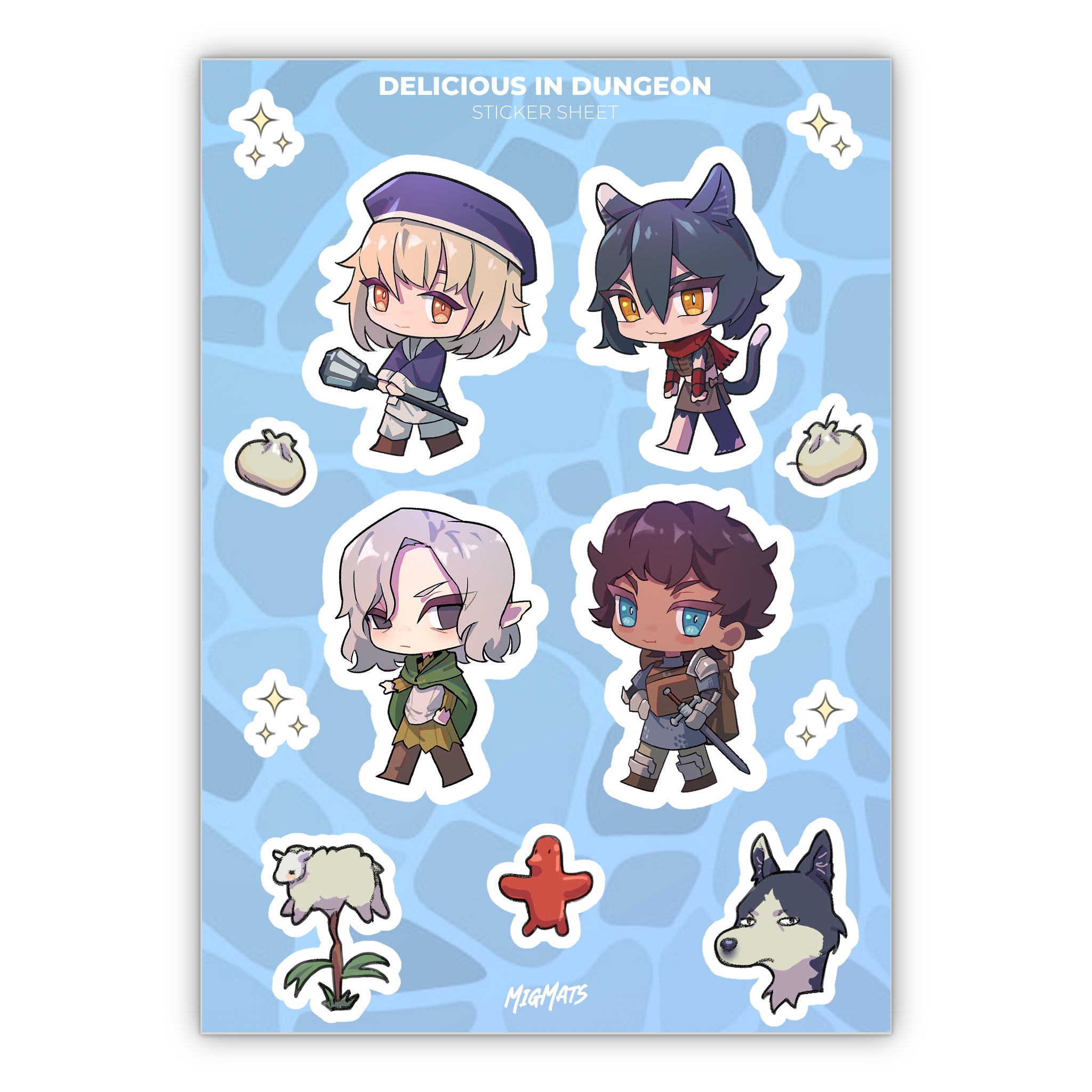 Delicious in Dungeon Sticker Sheet 2 – migmats