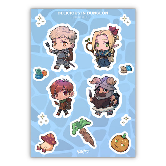 Delicious in Dungeon Sticker Sheet