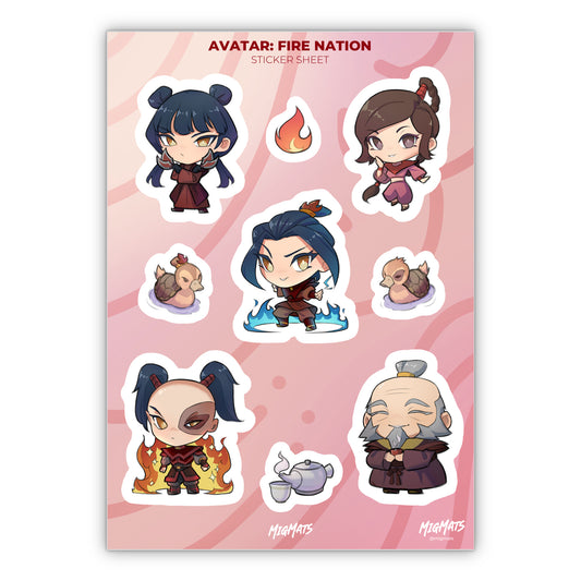 Fire Nation Sticker Sheet