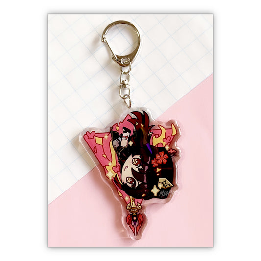 Hutao Plunge Attack 3" Acrylic Charm
